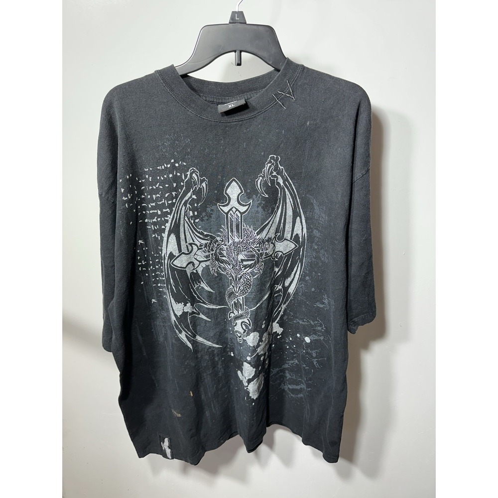 Vintage Y2K 4Fathers Men's XL Graphic Cross Tshirt